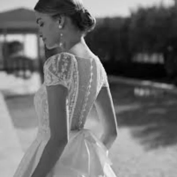 Rosa Clara Beaded Mikado Wedding Dress - Picture 2 of 9